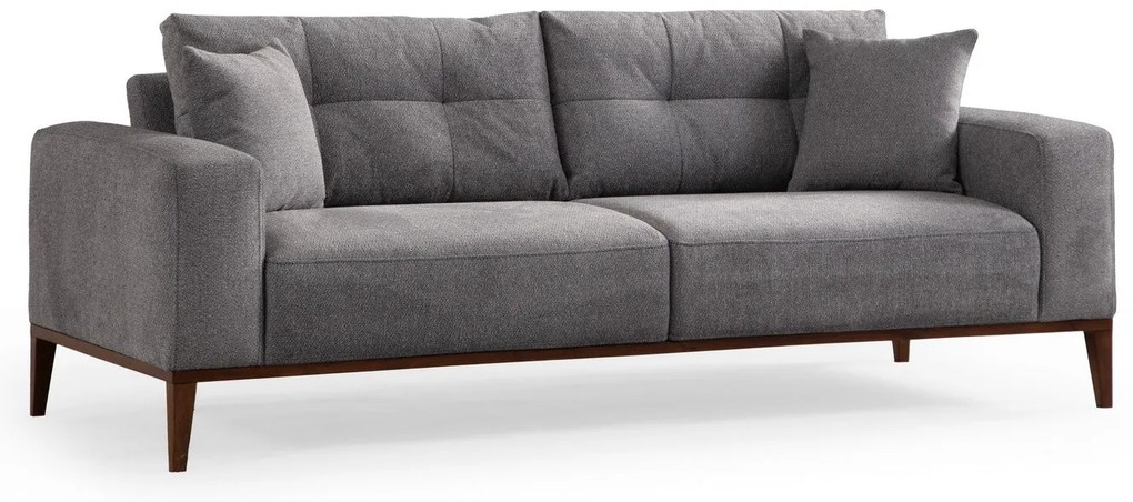 Sofá-cama de 3 Lugares Sinor – Cinzento Claro – 225x92x75 cm