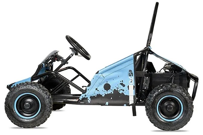 Buggy eléctrico para crianças 500W 48V Velocidade 40Km/h até 70 kg Azul