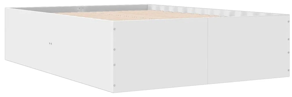 Estrutura de cama 135x190 cm derivados de madeira branco