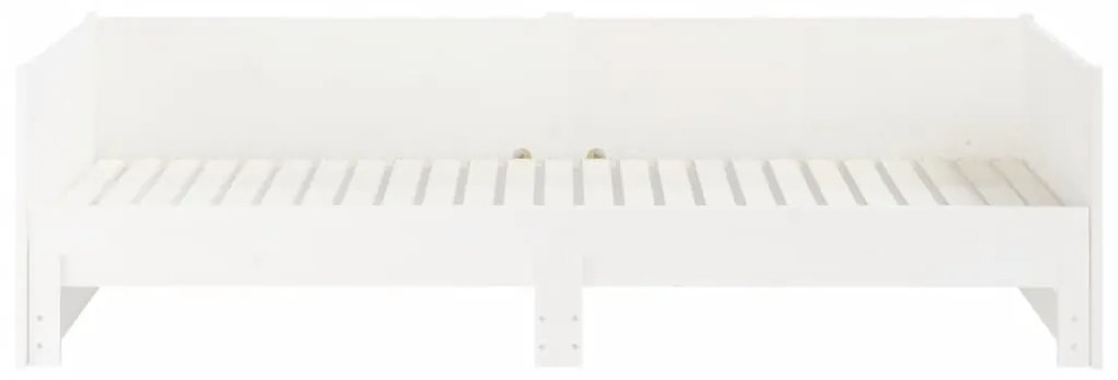 Sofá-cama de puxar 2x(90x200) cm pinho maciço branco