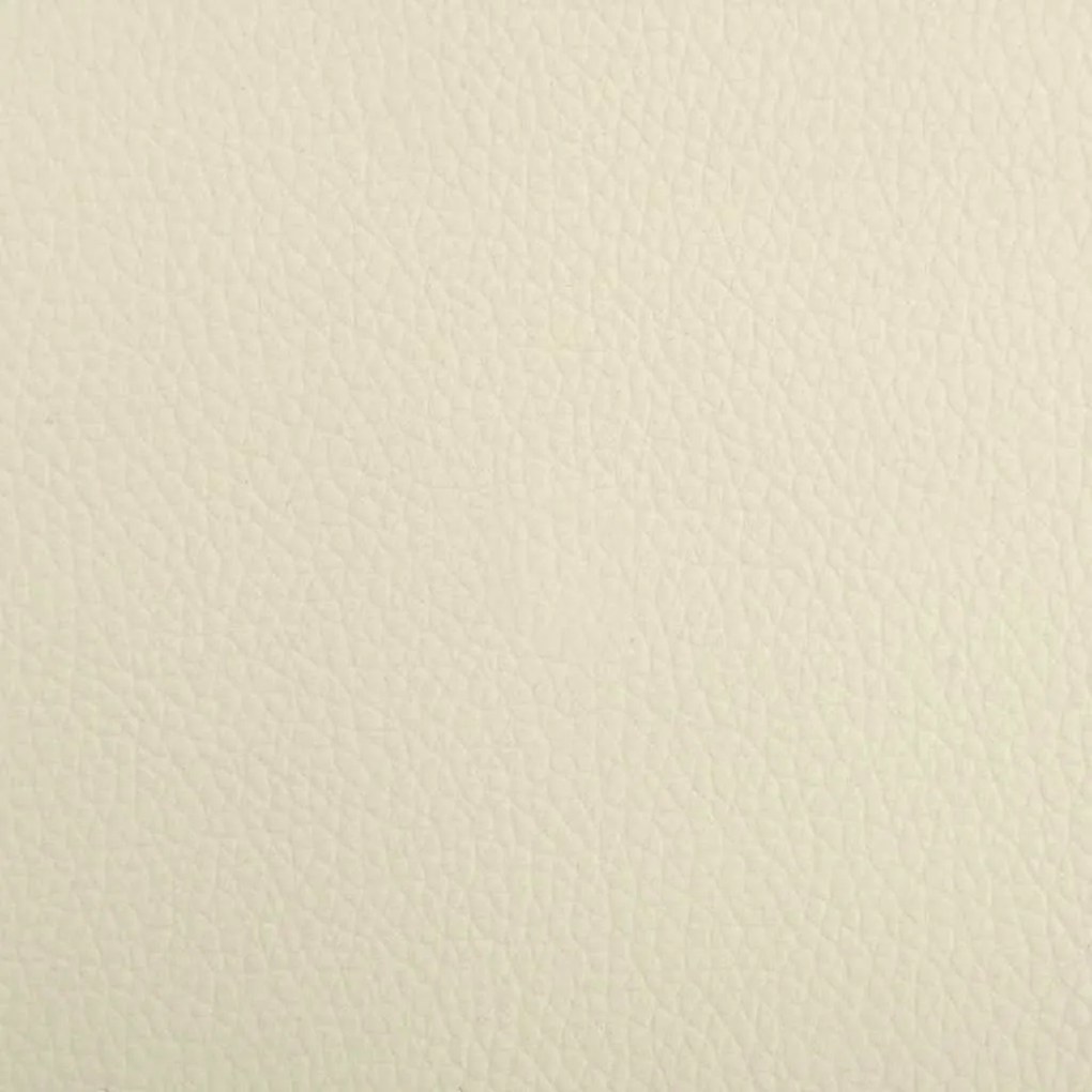 Cama para cães 95x55x30 cm couro artificial cor creme