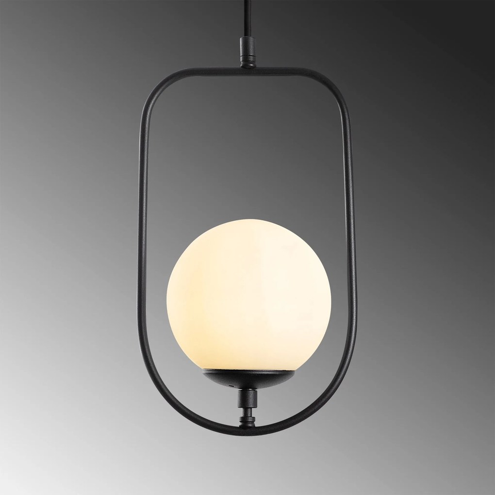 Candeeiro de Teto Skew – Preto – 55 cm x 185 cm