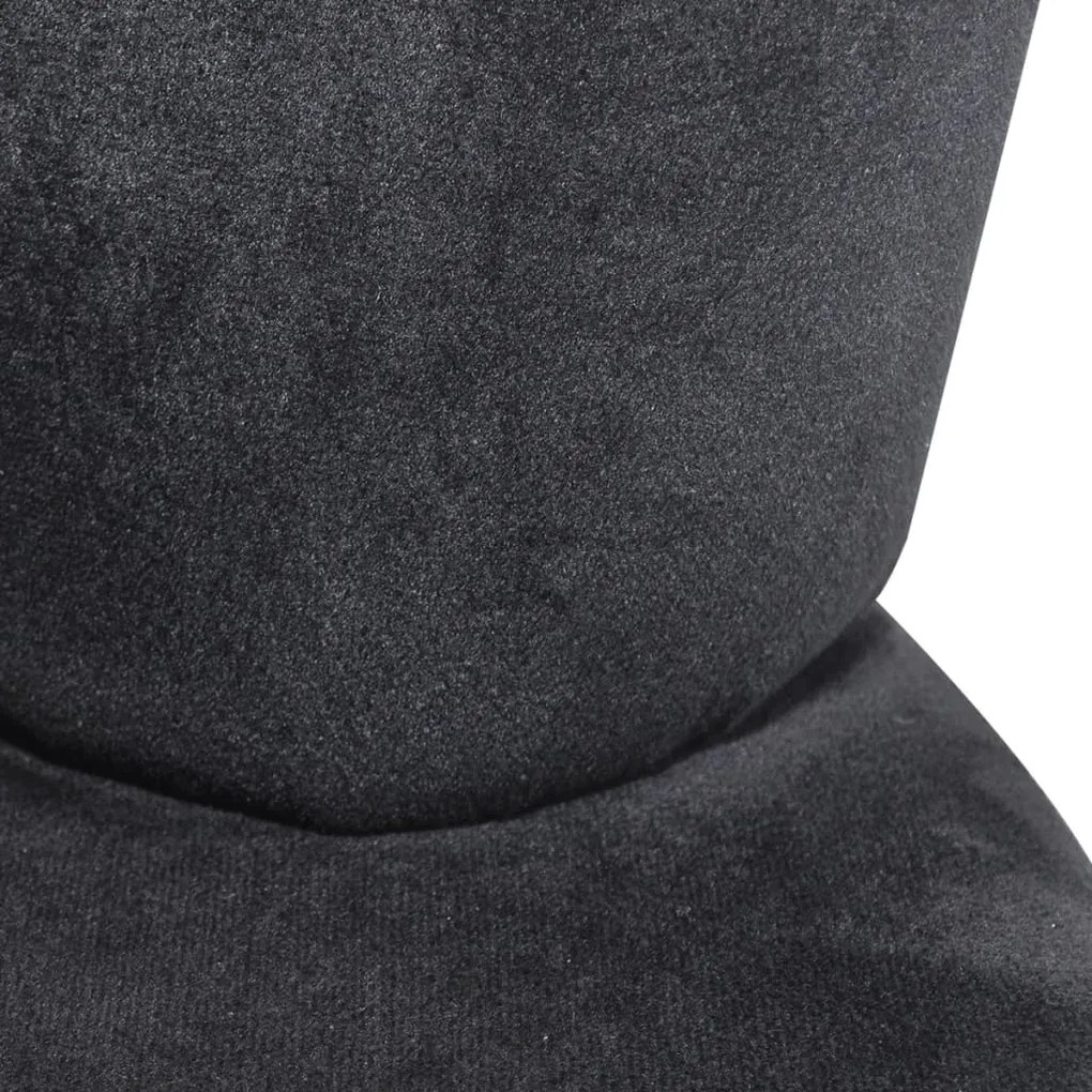 Cadeira em forma de mão veludo preto
