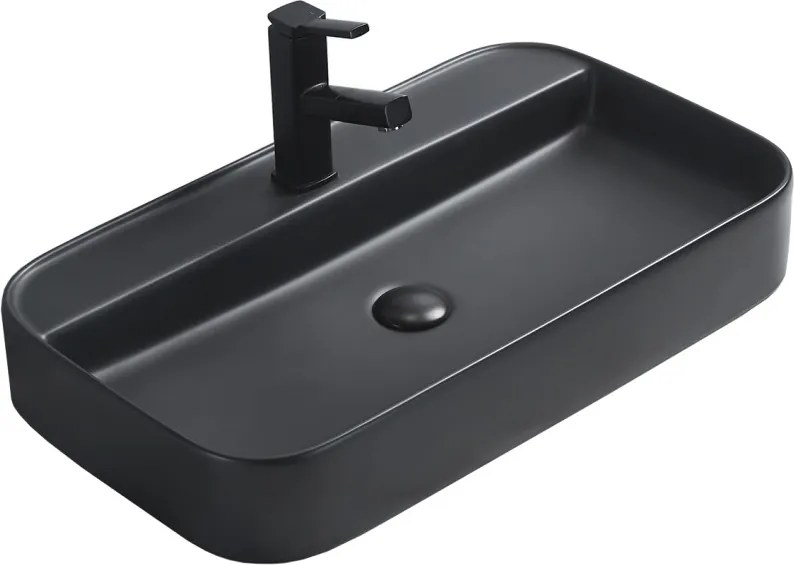 Mexen Sofia lavatório de bancada 70 x 40 cm, preto mate - 22157085