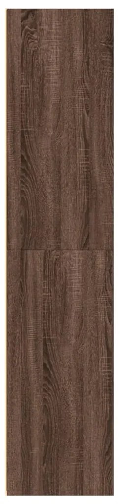 Armário alto 70x41x185cm derivados de madeira carvalho castanho