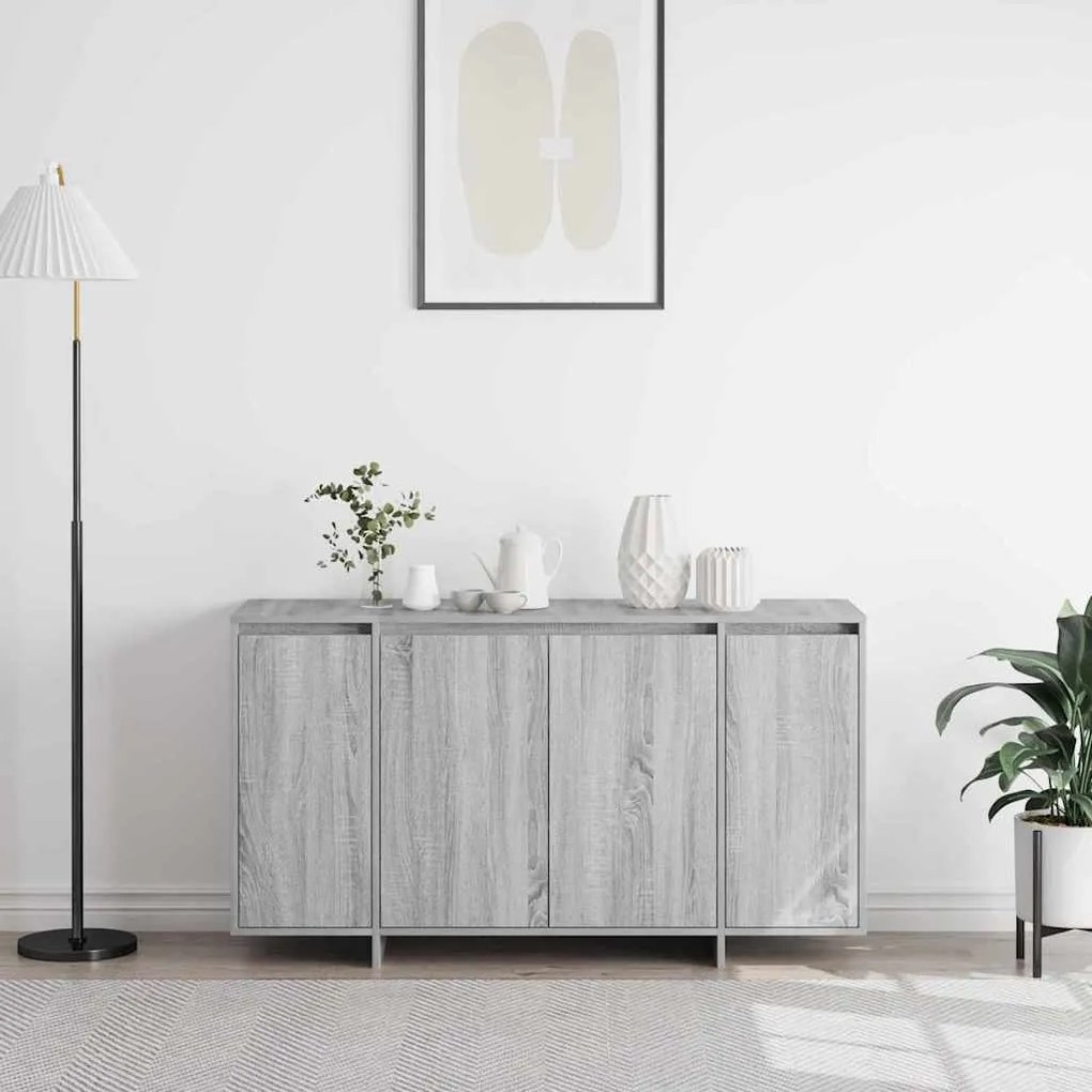 Buffet Cinzento sonoma de Madeira de Engenharia 120 x 41 x 75 cm