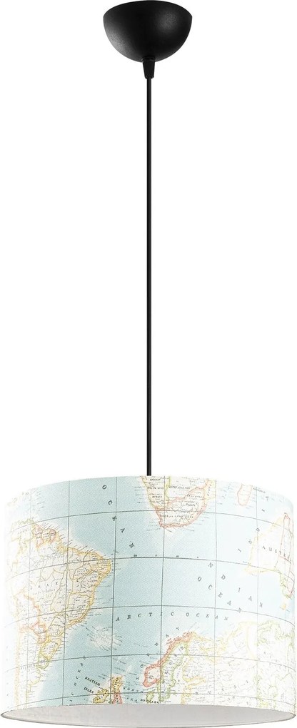 Candeeiro Abajur – Multicolor – Diâmetro 40 cm, Altura 124 cm