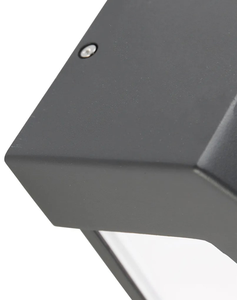 Candeeiro de parede moderno antracite IP44 - Hurricane 1