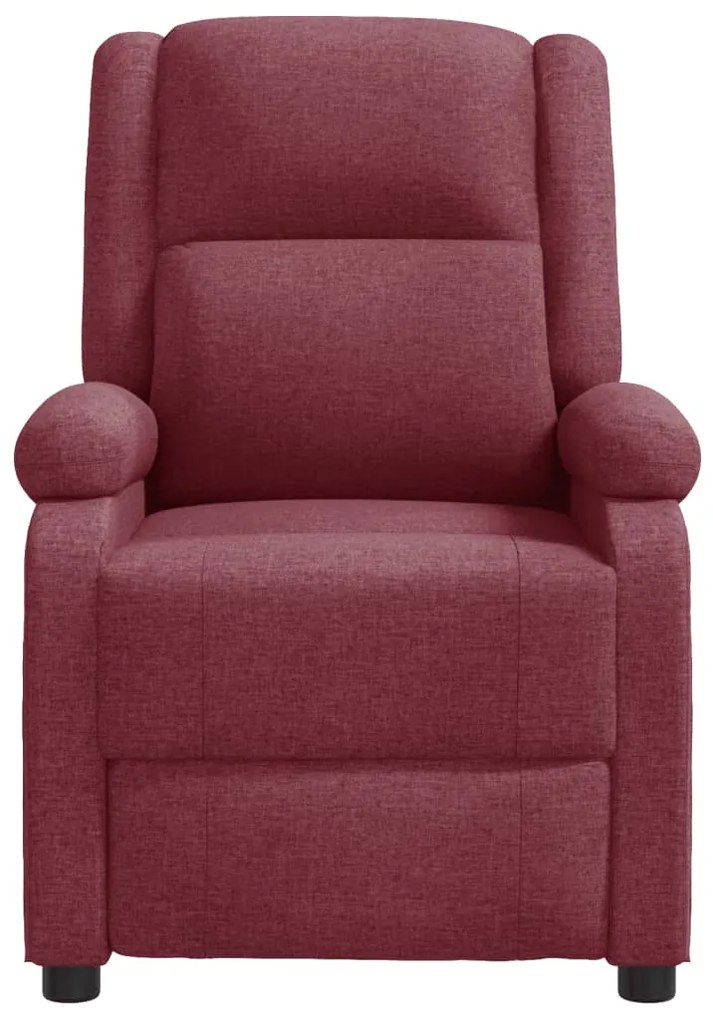 Poltrona de massagens tecido vermelho tinto