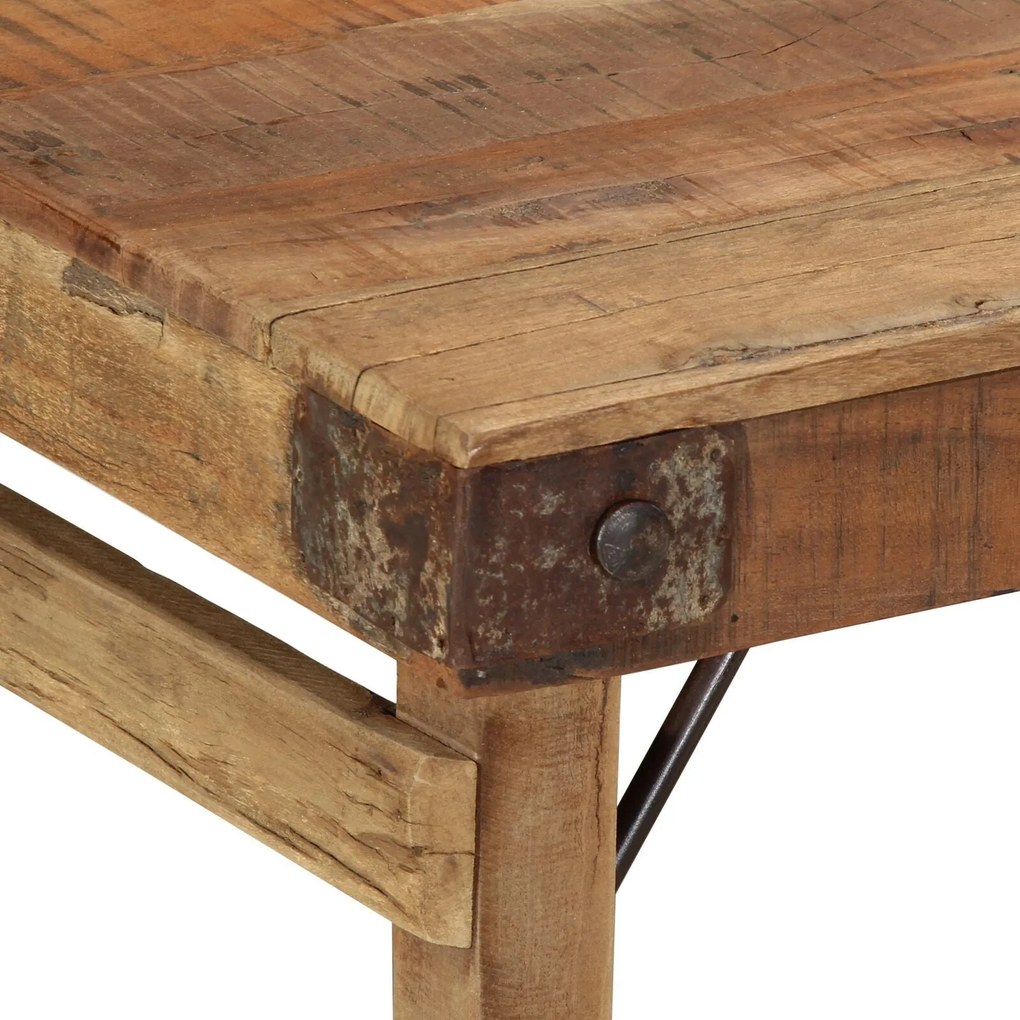 Mesa de Café 110x55x40 cm Madeira recuperada