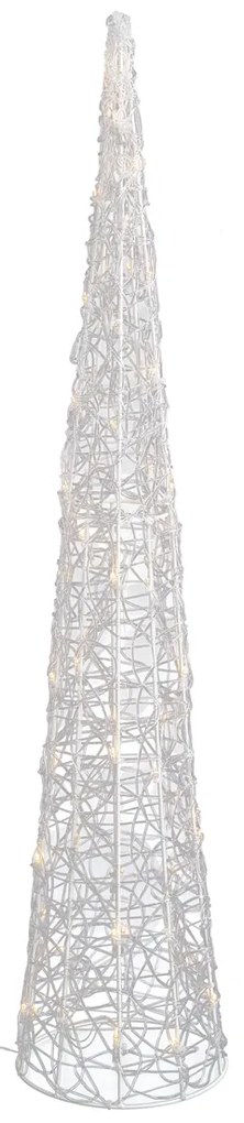 Árvore de Natal Transparente 100cm Incl. LED IP44 - Coni