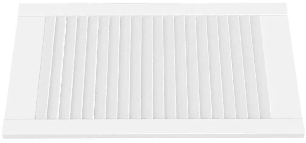 Portas de armário 4 pcs design de persiana pinho maciço branco