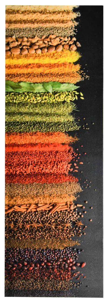 Tapete de cozinha lavável com design de especiarias 60x180 cm