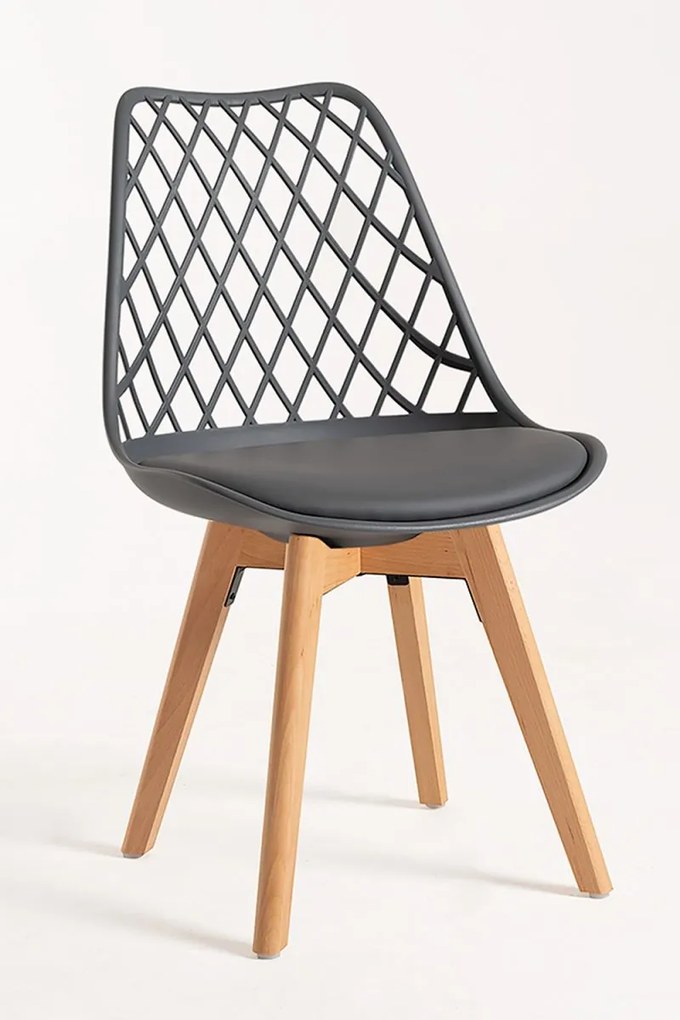 Pack 4 Cadeiras Mima - Cinza escuro