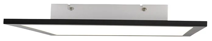 Candeeiro de teto moderno preto com LED 40 cm - Liv Moderno