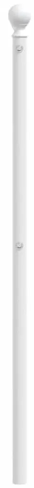 Cabeceira de cama 180 cm metal branco