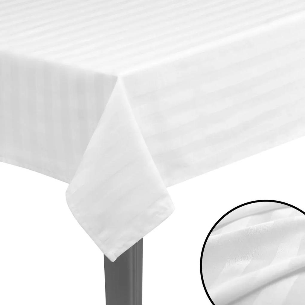 Toalhas de mesa 5 pcs cetim de algodão branco 100x100 cm