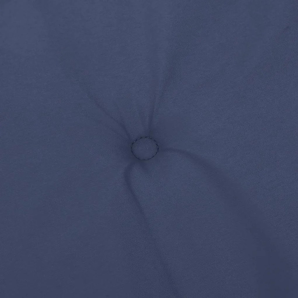 Almofadões cadeira encosto alto 2pcs tecido azul-marinho