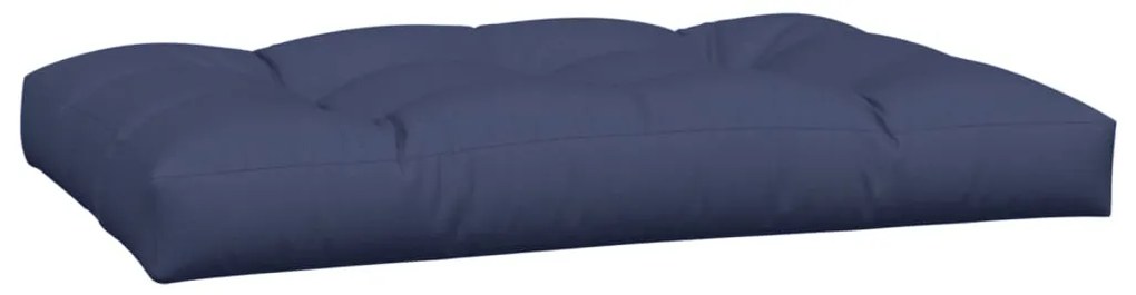 Almofadões para sofá de paletes 2 pcs tecido azul-marinho