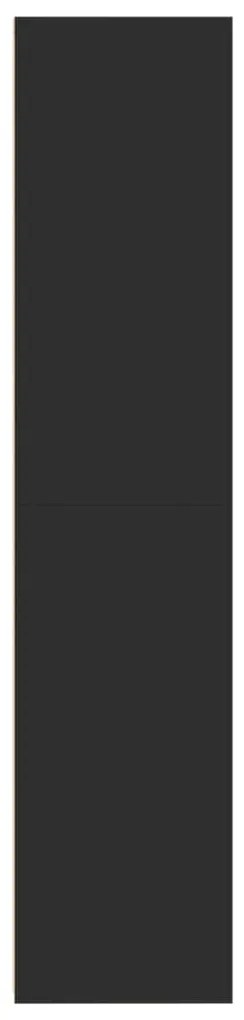 Armário alto 45x41x185 cm derivados de madeira preto