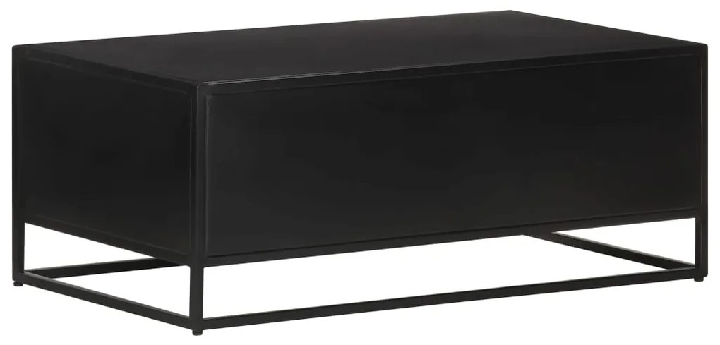 Mesa de centro 90x50x35 cm madeira de mangueira áspera