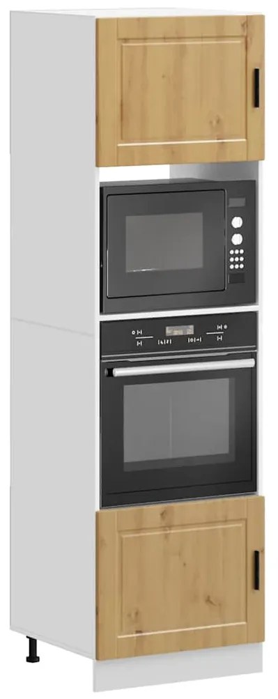 vidaXL Armários forno 2 pcs Porto derivados madeira carvalho artisiano