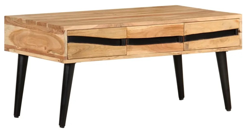 Mesa de centro 88x50x42 cm madeira de acácia maciça