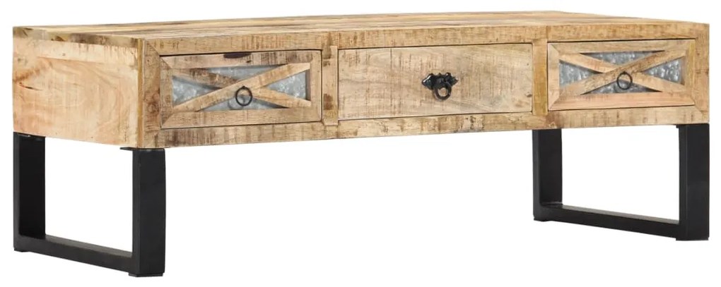 Mesa de centro 110x50x38 cm madeira de mangueira maciça