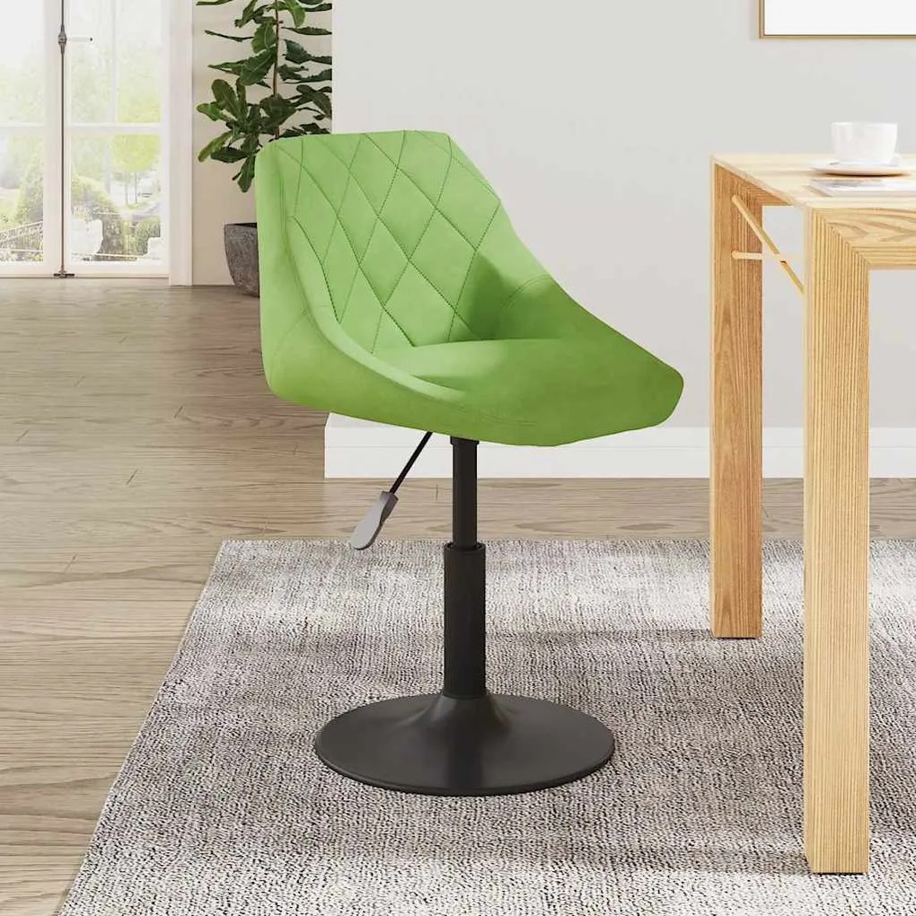 vidaXL Cadeira de jantar veludo verde-claro