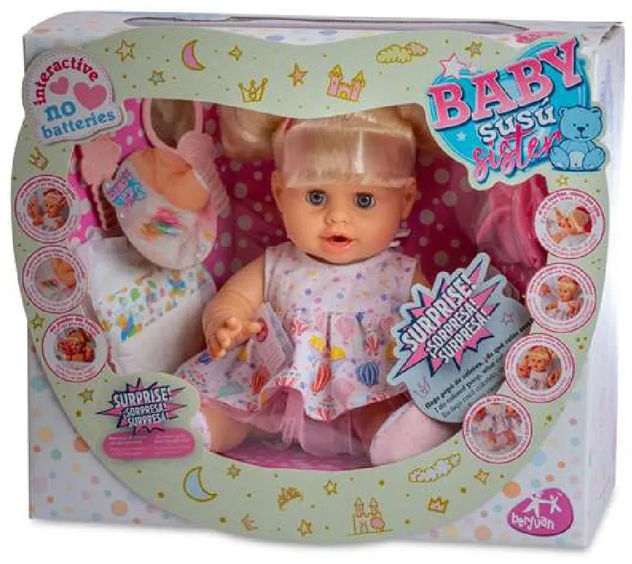 Boneca Bebé Baby Susú Sister Berjuan (38 cm)