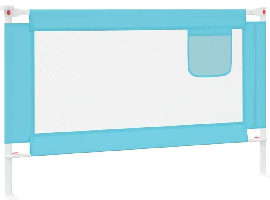 Barra de segurança p/ cama infantil tecido 120x25 cm azul