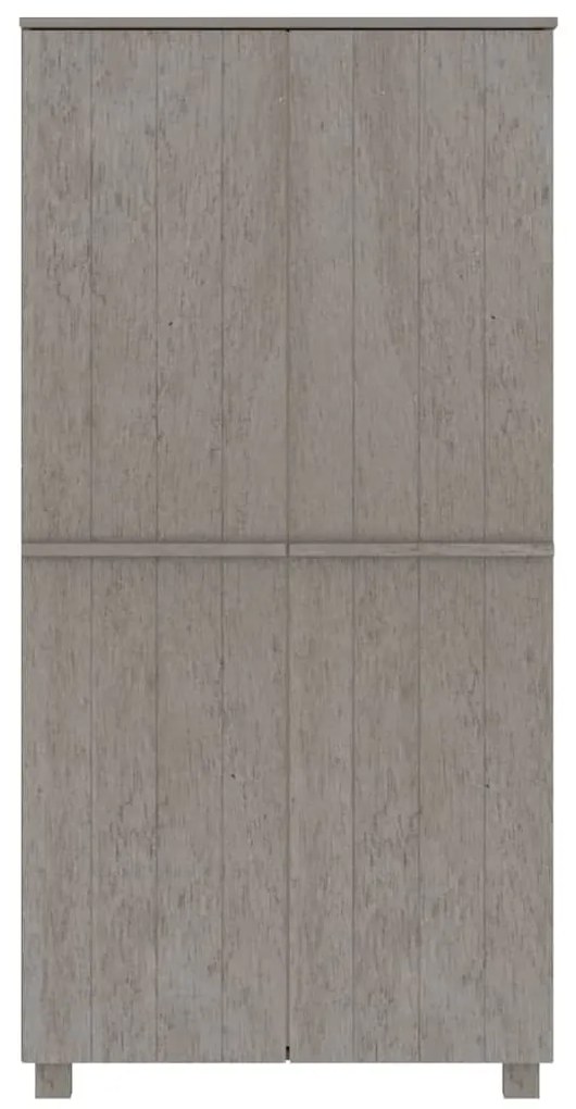 Roupeiro HAMAR 89x50x180 cm pinho maciço cinza-claro