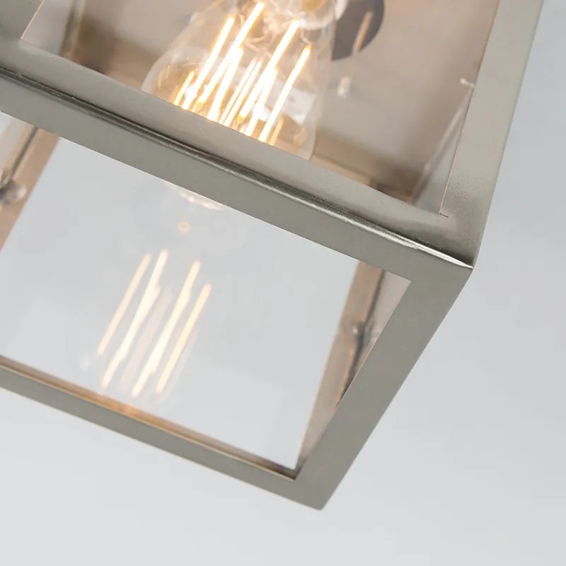 Candeeiro de teto exterior moderno em aço 1 luz - Rotterdam Moderno