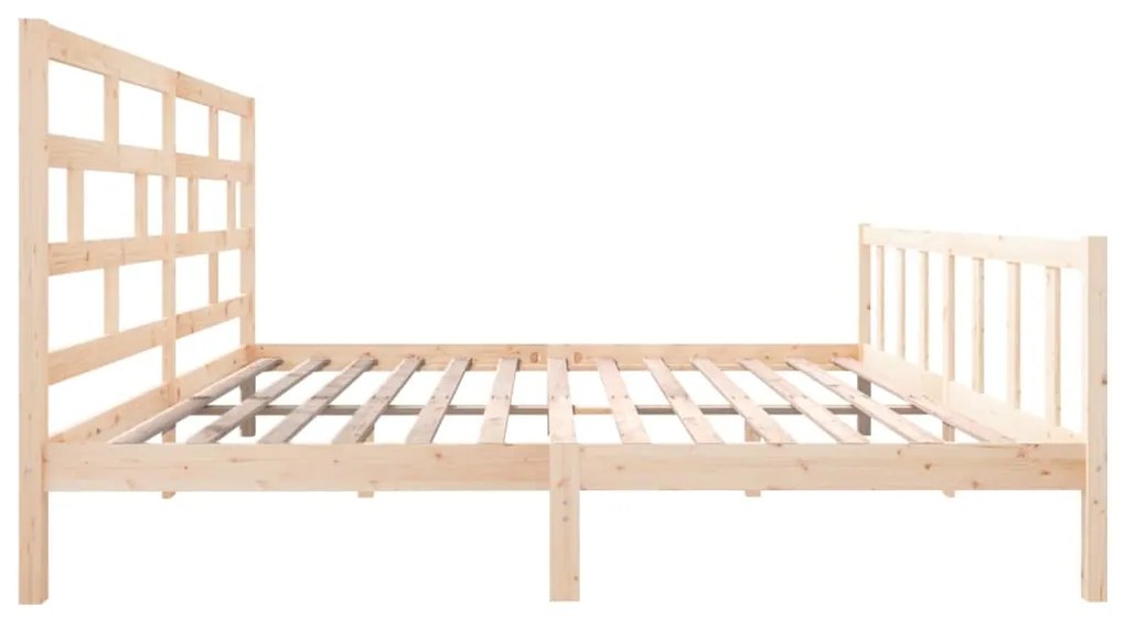 Estrutura de cama super king 180x200 cm pinho maciço