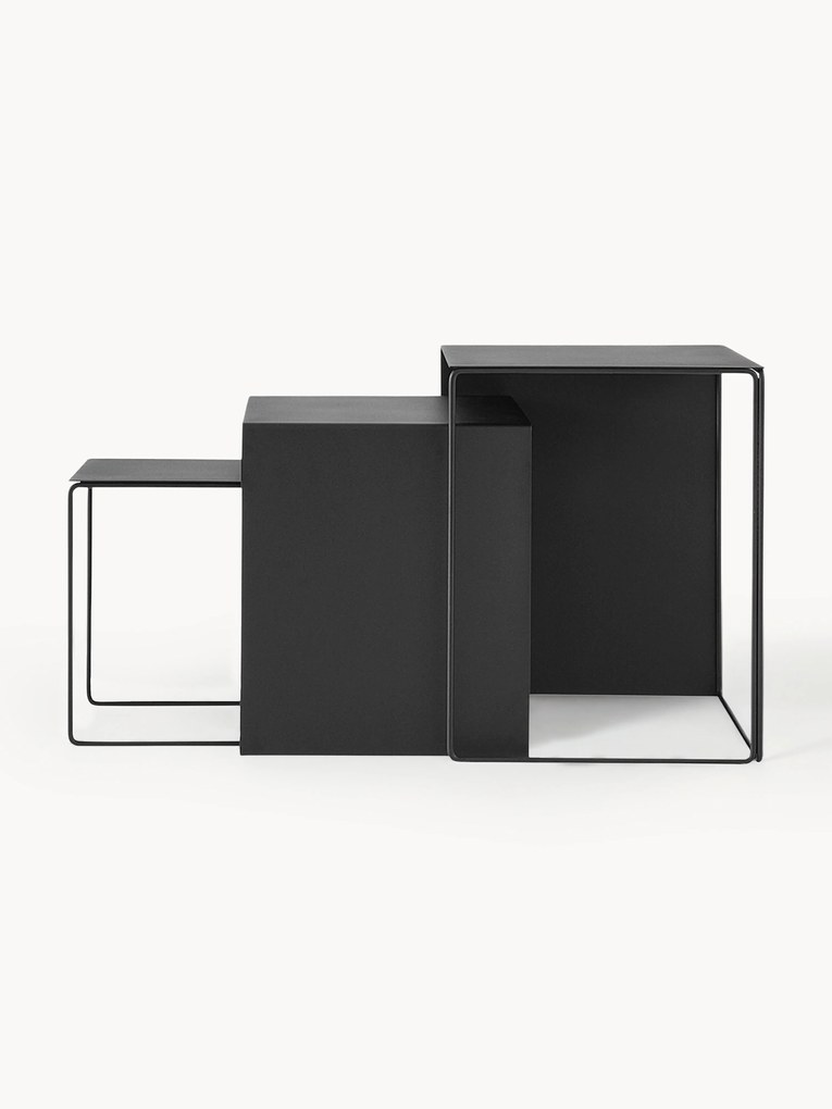 Mesa de apoio em metal Cluster, conjunto de 3