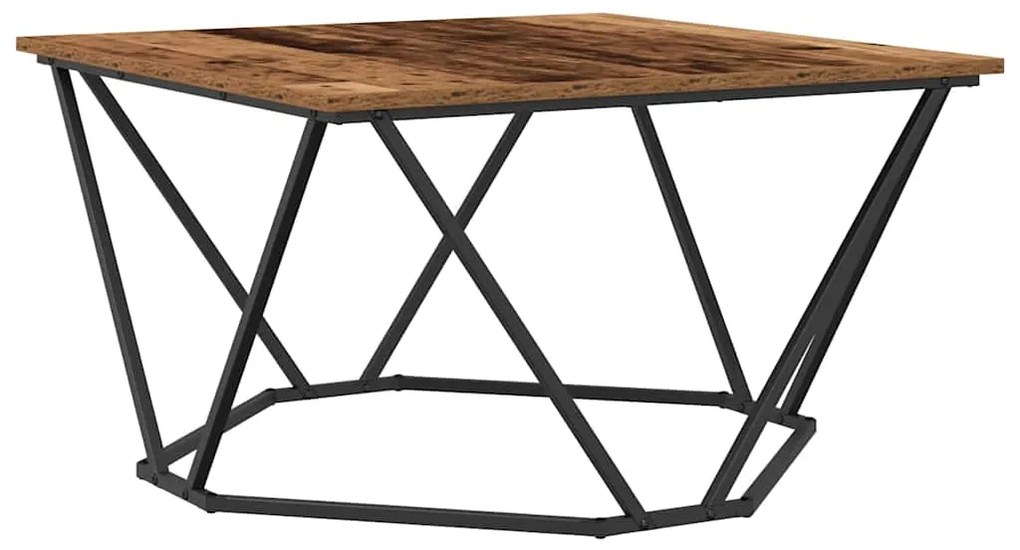Mesa de Café Madeira Antiga 80x80x45 cm Madeira Engenharia
