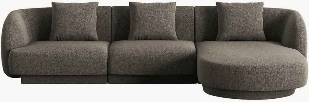 Sofá de canto em chenille Tulum