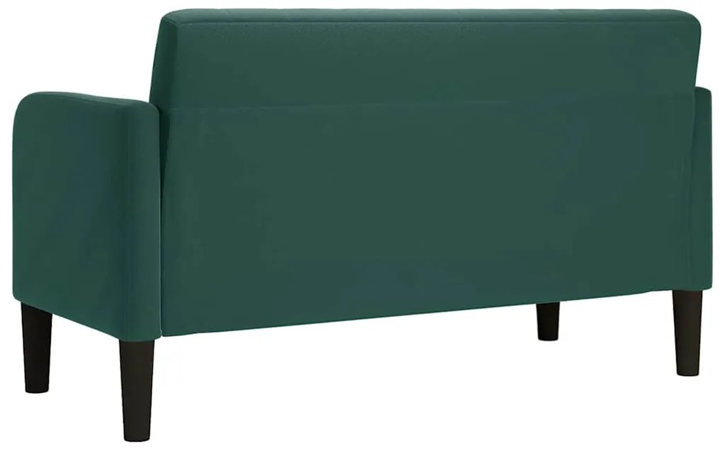 Sofá-luvas 109 cm veludo verde-escuro