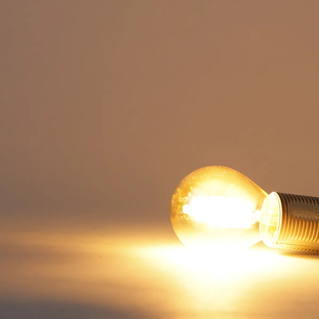 Conjunto de 4 Lâmpadas LED E14 P45 Dourado 2W 180lm 2100K