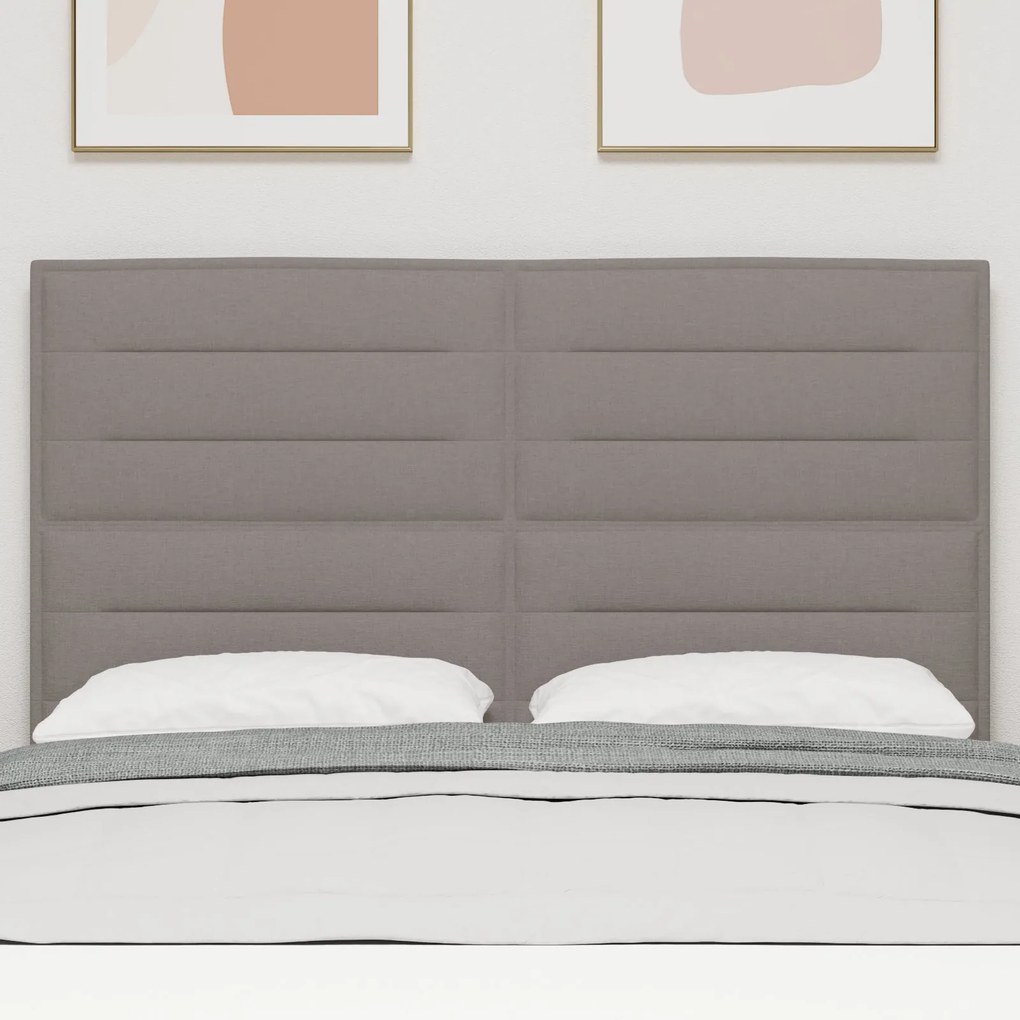 Cabeceira Design Linhas Taupe 160 cm Tecido