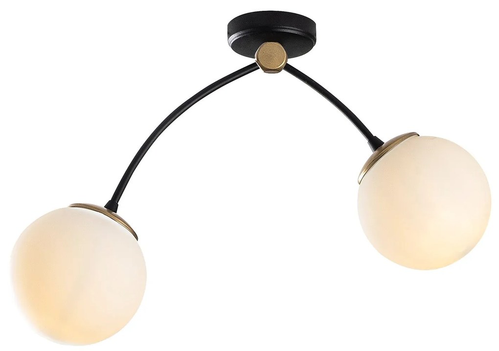 Chandelier Kromozom – Branco e Preto – 51 x 15 cm