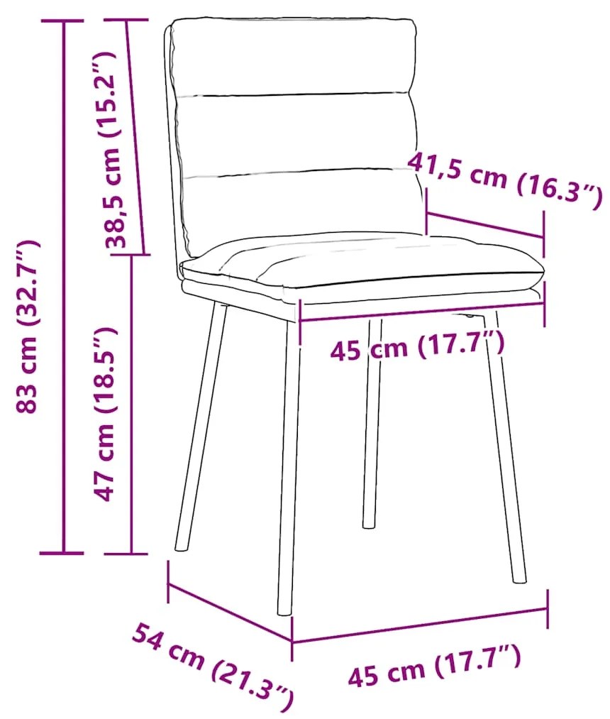 Cadeiras de jantar 2 pcs veludo cinzento-escuro