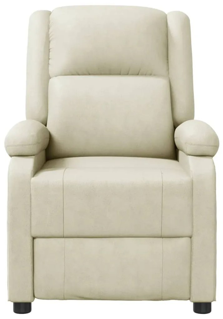 Cadeira de massagens couro artificial cor creme