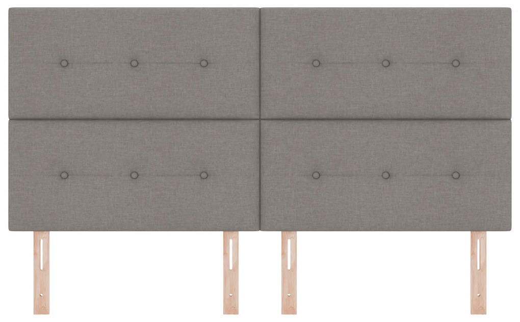 Cabeceira vidaXL Botão Almofadado Taupe 180 cm Tecido