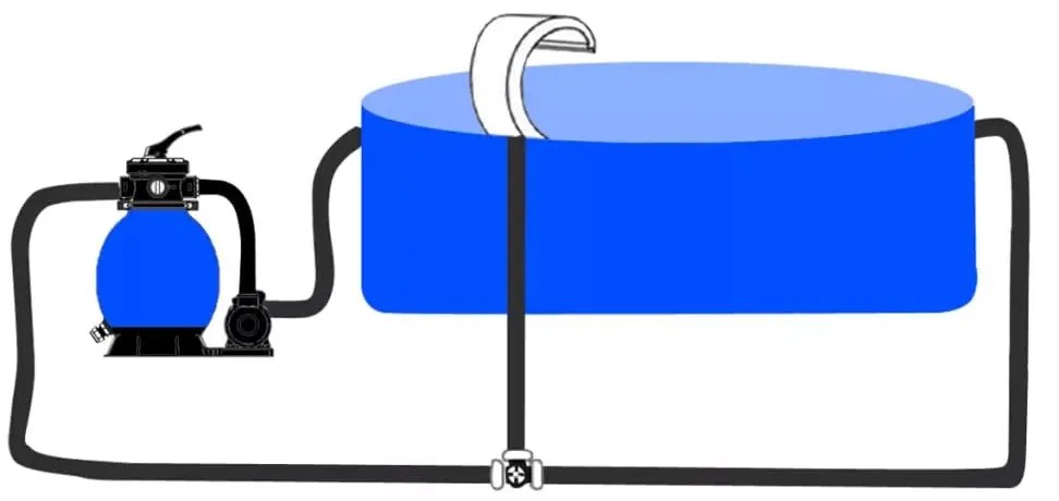 Fonte de piscina com LEDs 30x60x45 cm aço inoxidável
