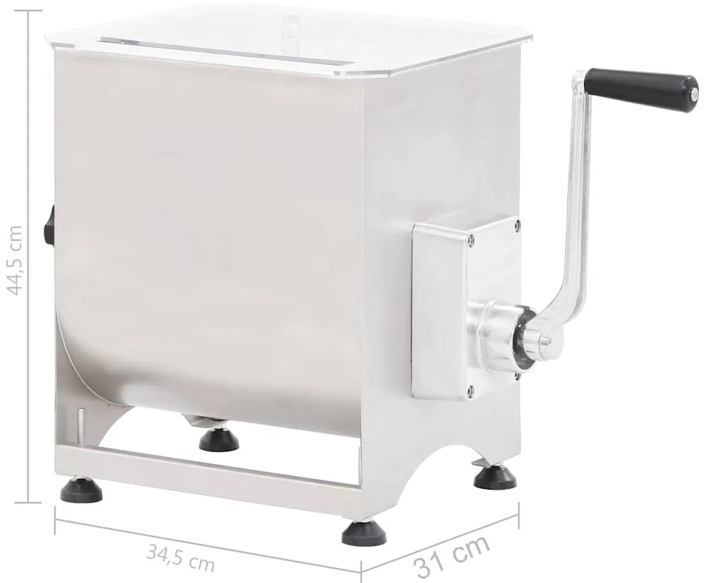 Misturador de carne prateado aço inoxidável