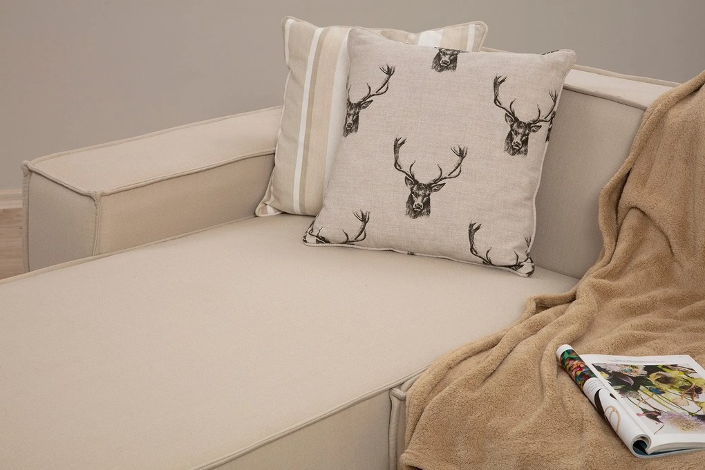 Sofá de Canto Lego – Creme – 167 cm x 343 cm x 262 cm