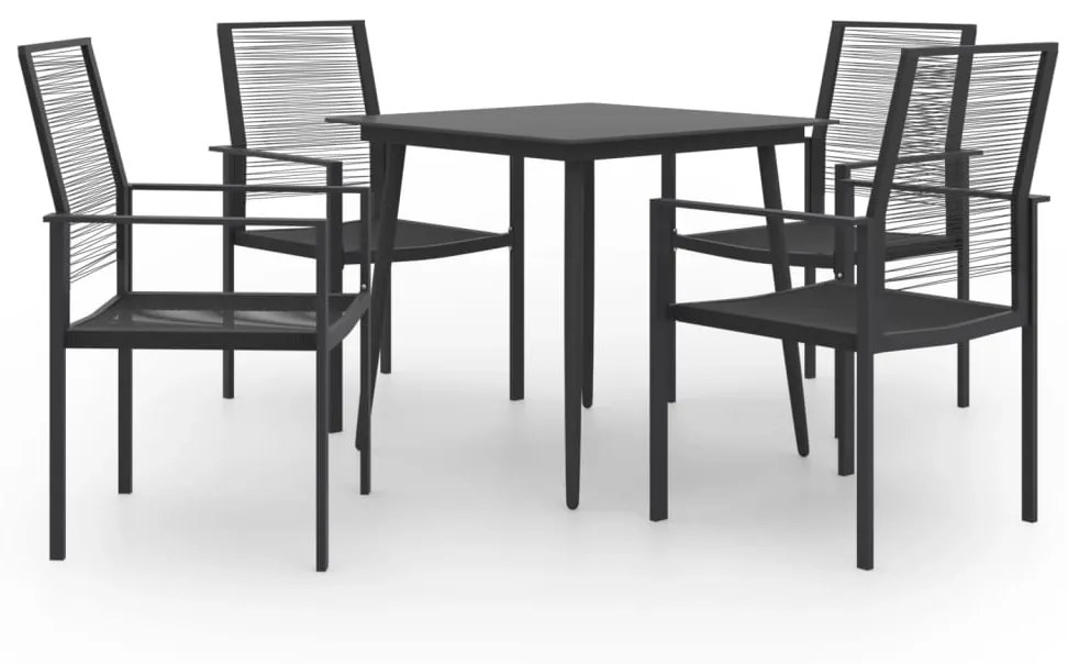 vidaXL 5 pcs conjunto de jantar para jardim