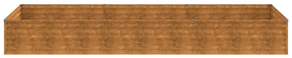 Canteiro elevado de jardim 291x100x36 cm aço corten