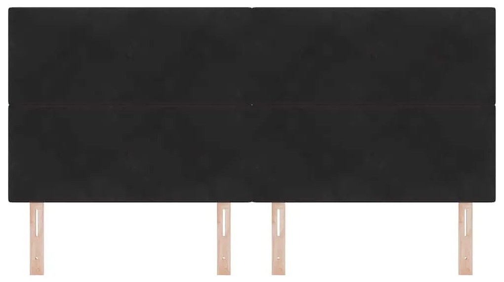 Cabeceira LED vidaXL Preta 100 cm em Veludo